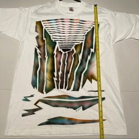 Abstract Vintage Style shirt colorful and retro - Picture 5 of 11